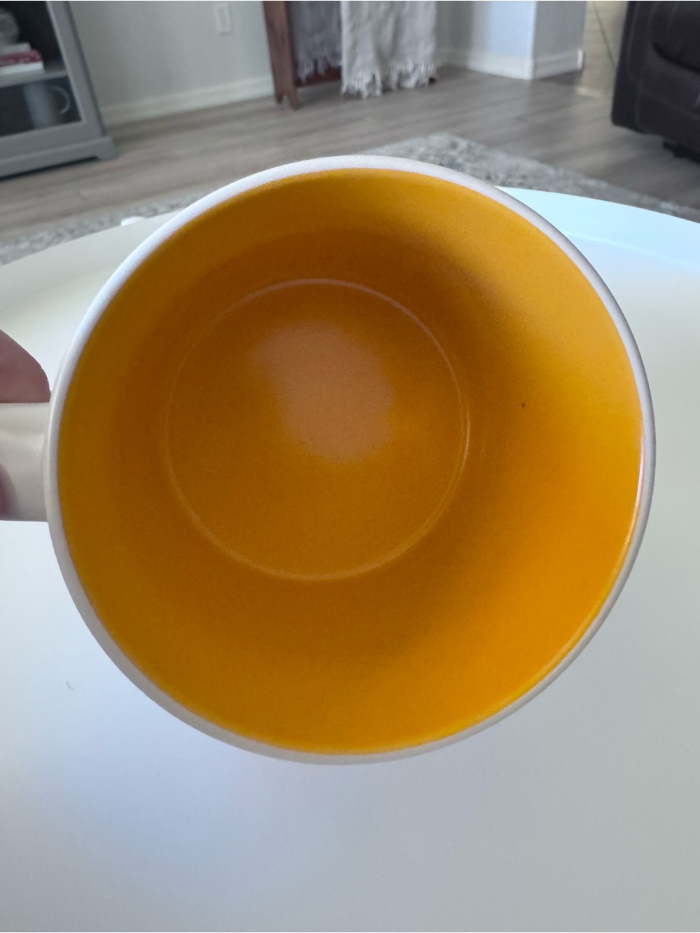 Starbucks Utah Ceramic Mug — White Exterior with Yellow Interior - Picture 3 of 4
